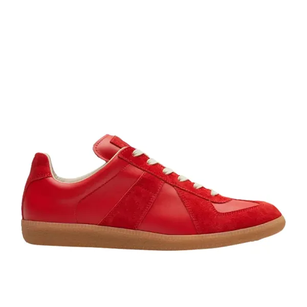 Maison Margiela Replica Sneakers Navy Blue Suede and Leather Sneakers - 22