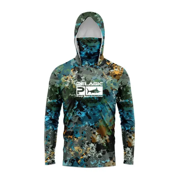 Design Pelagic Camo Performance Hoodie Multicolor Hoodie - 1