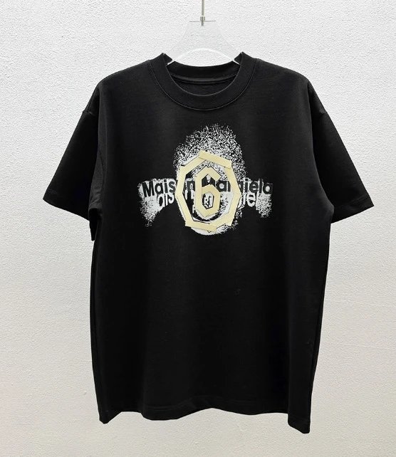 Maison Margiela Logo Print Black Crewneck Sweatshirt Sweater - 3