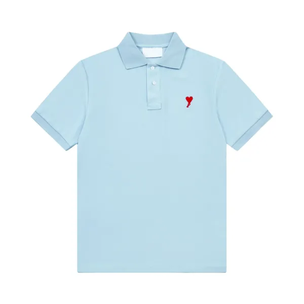 Comme des Garçons Play Heart Logo Black Polo Polo Shirt - 15