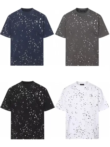 Louis Vuitton Monogram Splatter Print Black T-Shirt - 3