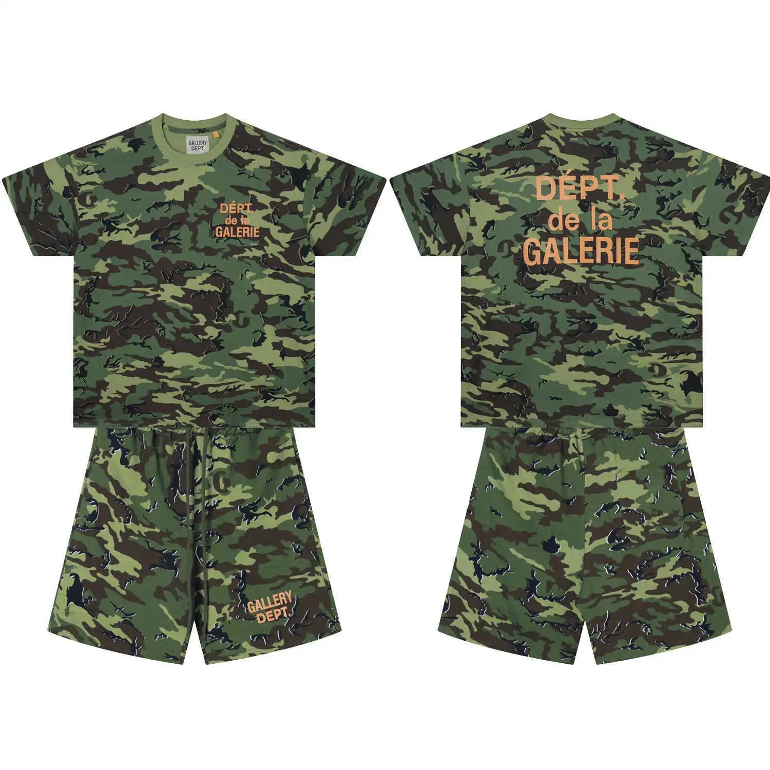 Gallery Dept. Tiger Camo Drawstring Shorts Multicolor - 5