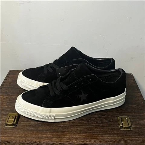 Converse One Star Black Suede Sneakers - 4