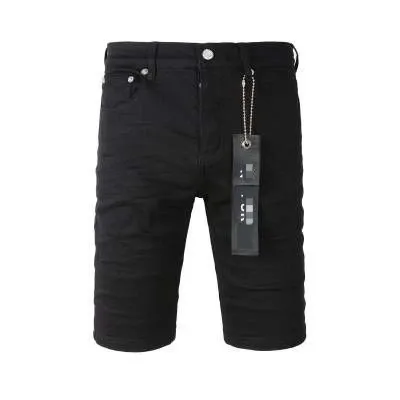 Design Black Denim Shorts - 1
