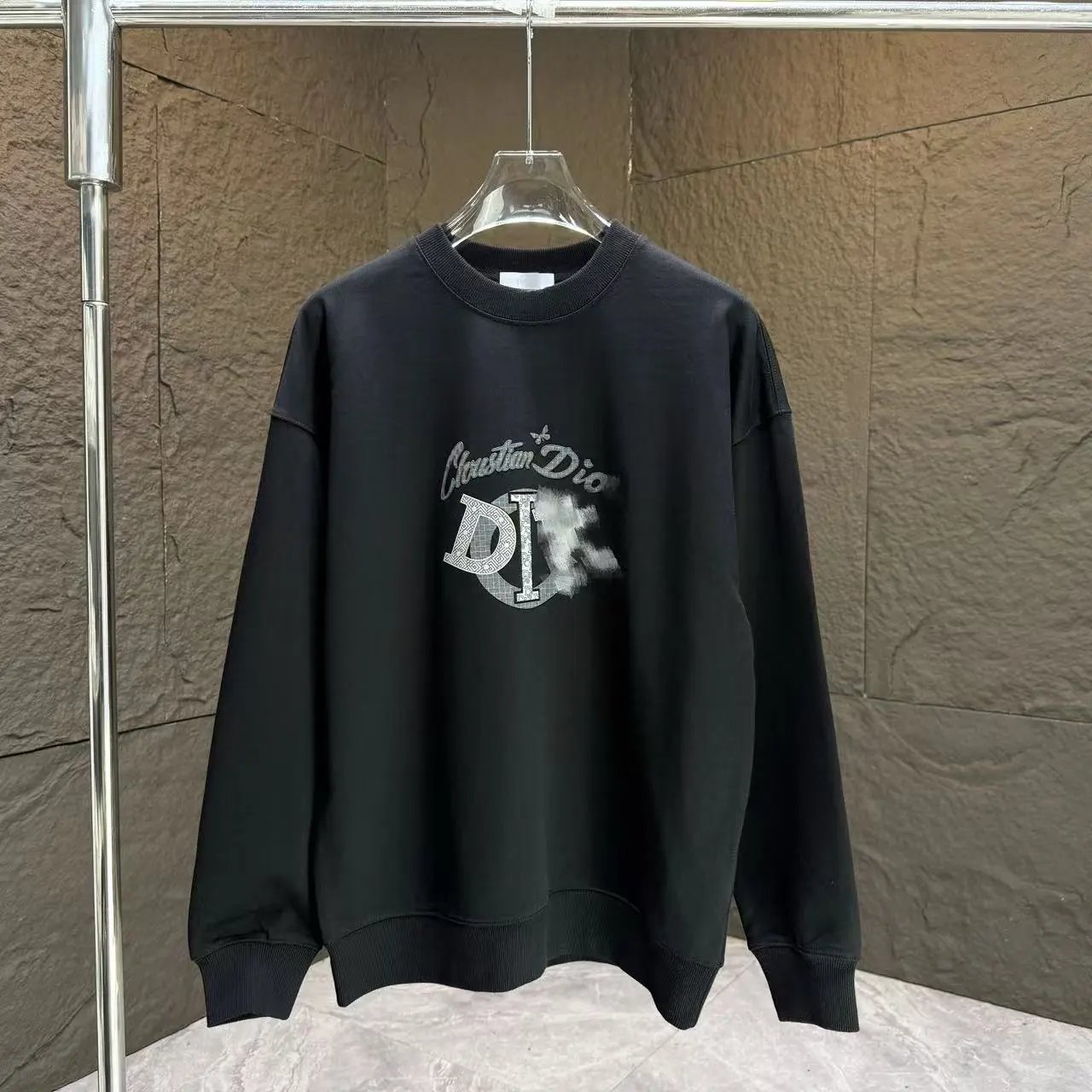Gucci Logo Print Gray Hoodie - 11