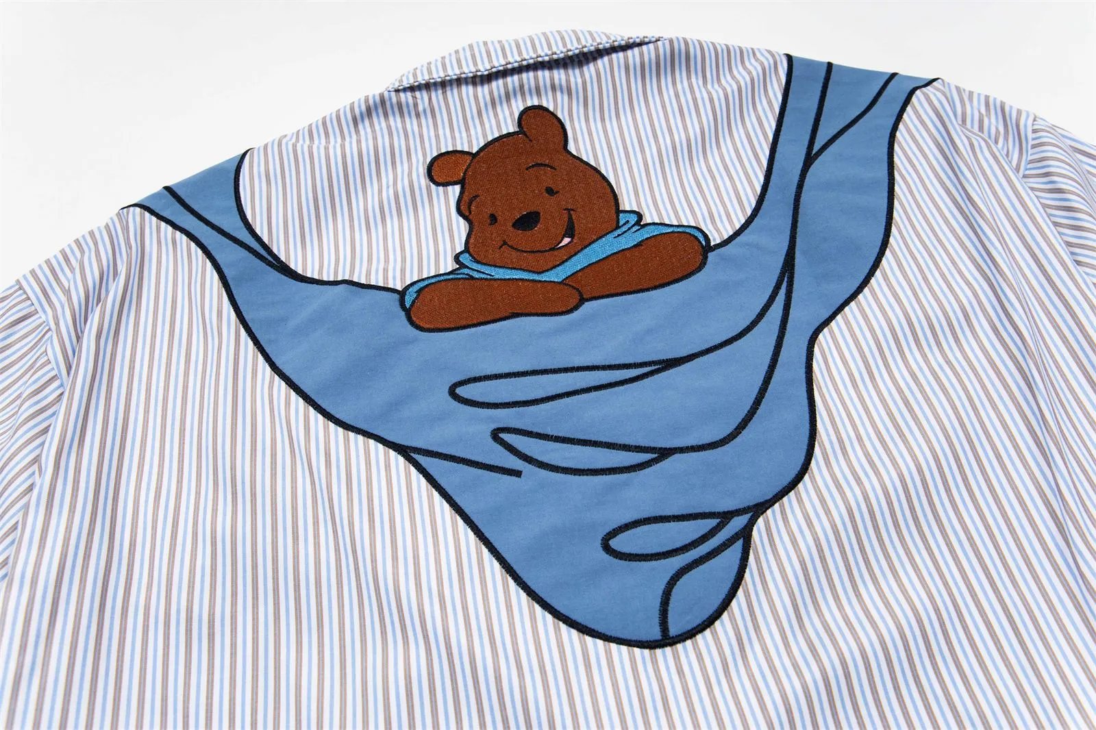 Design Unkong Retro x Disney Winnie the Pooh & Eeyore Striped Short-Sleeve Shirt - 13