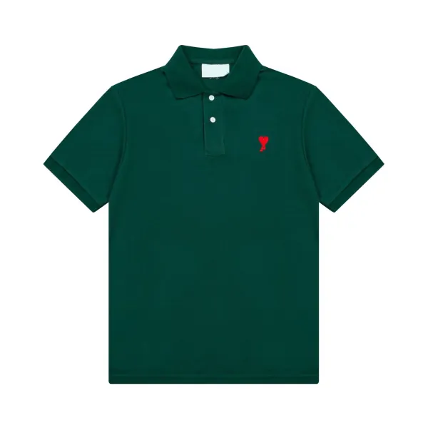 Comme des Garçons Play Heart Logo Black Polo Polo Shirt - 13