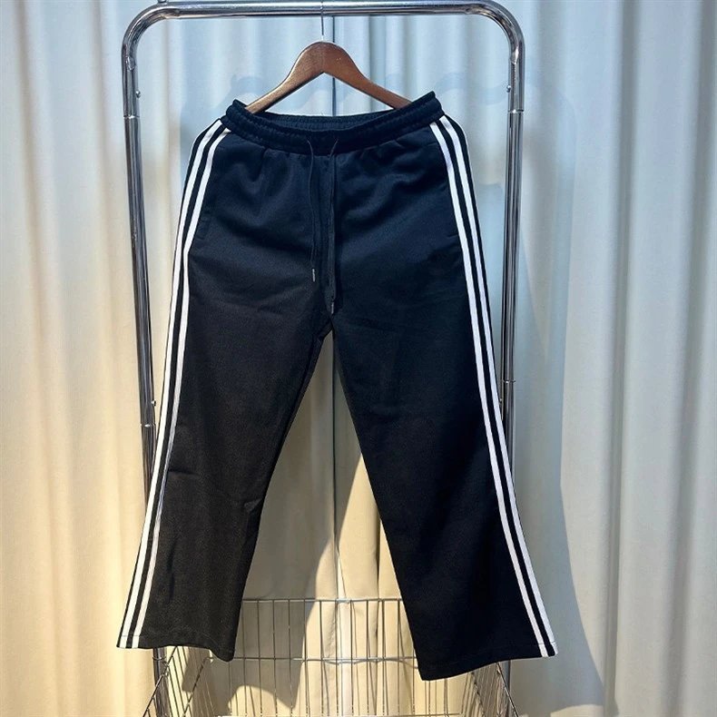 Adidas Originals Track Pants Black with White Stripes Sweatpants - 10
