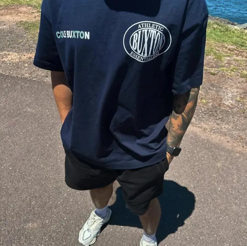 Cole Buxton CB Logo T-Shirt Royal Blue - 16