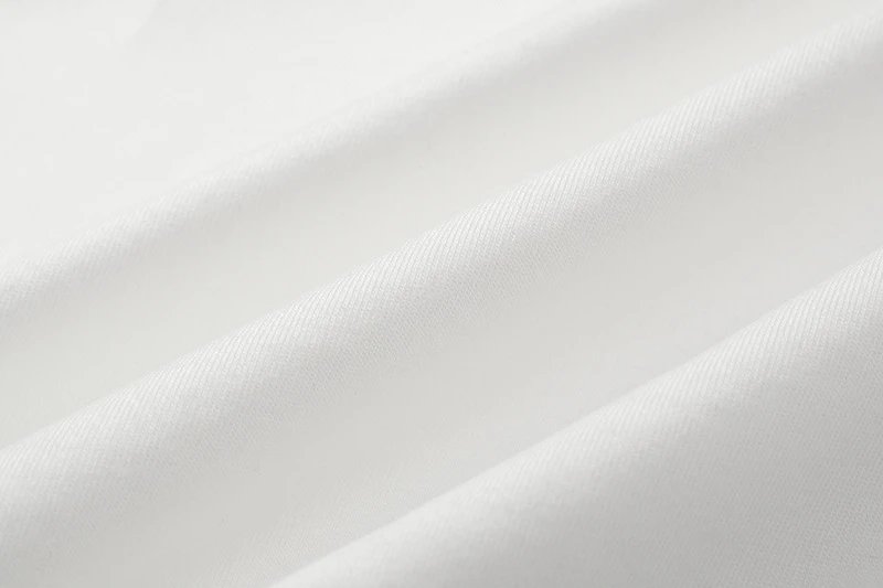 Design Oversized T-Shirt with Shoulder Snaps and Drawstring Hem White T-Shirt - 11