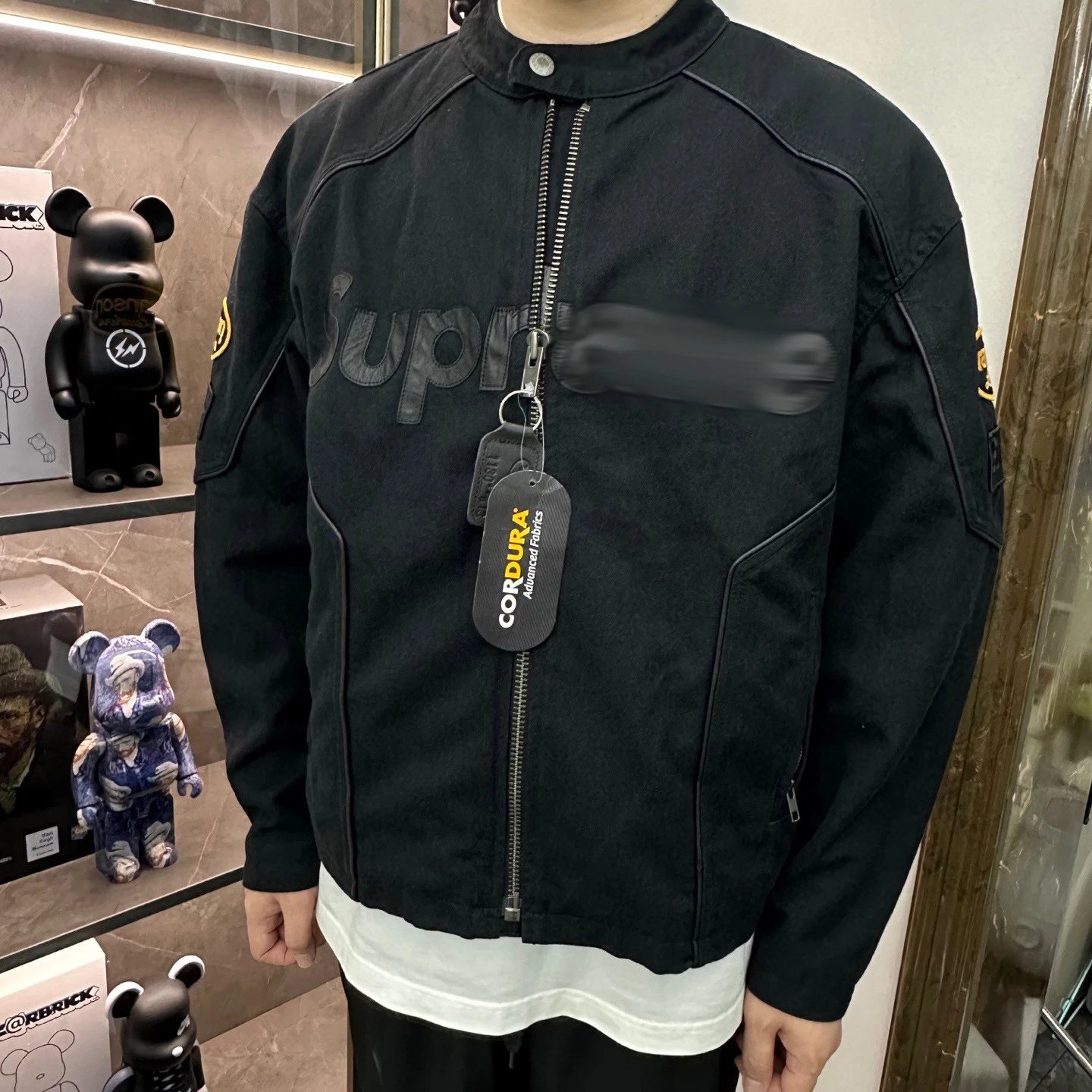 Supreme Cordura Moto Jacket Black - 5