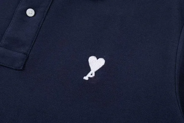 Comme des Garçons Play Heart Logo Black Polo Polo Shirt - 7