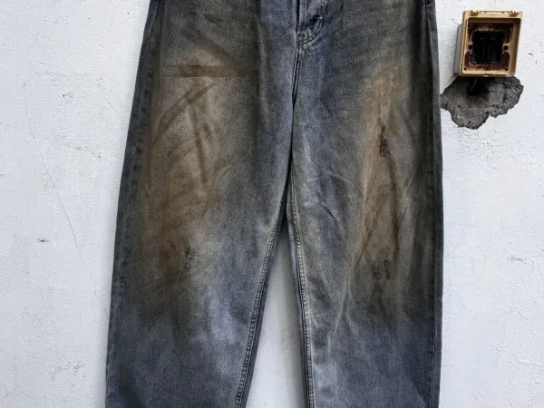 Acne Studios Distressed Black Denim Jeans - 2