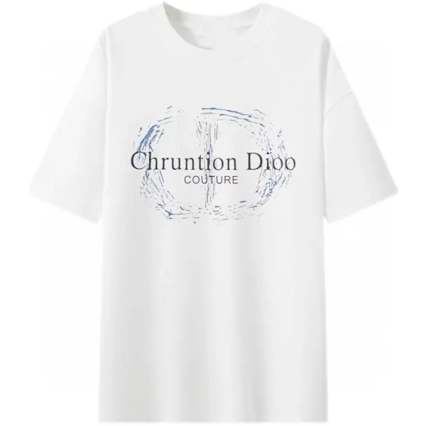 Dior Chruntion Dioo Couture Graphic Print White T-Shirt - 1