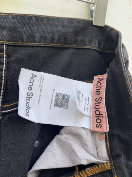 Acne Studios Distressed Black Denim Jeans - 11