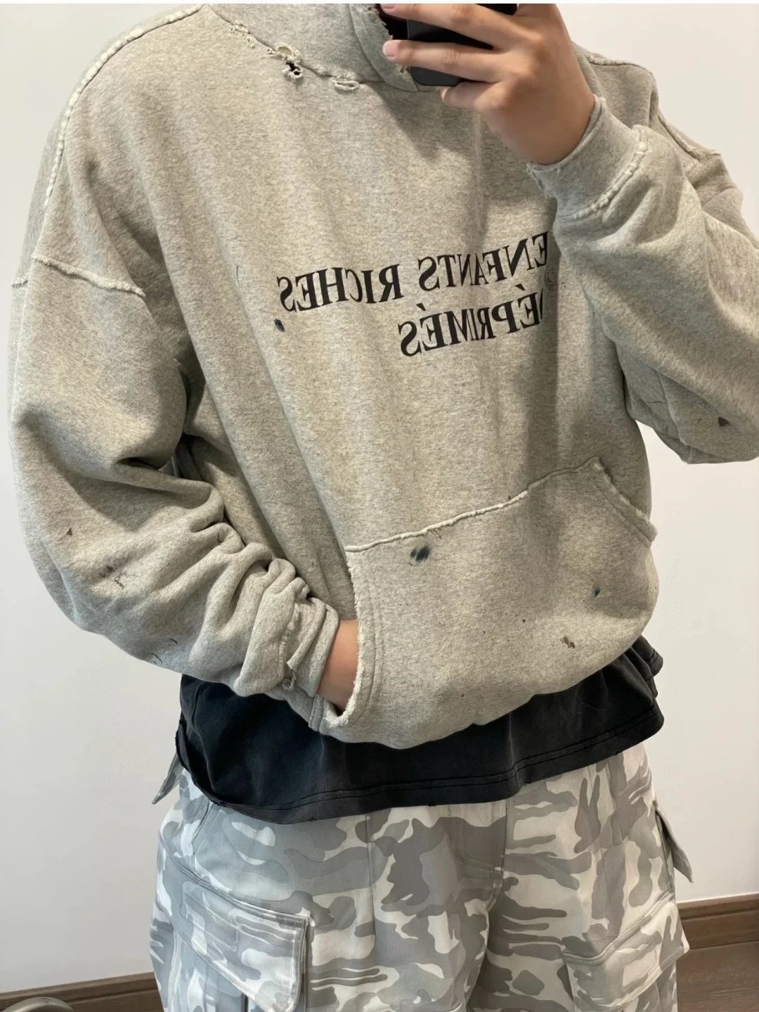 Enfants Riches Déprimés Oversized Hoodie Black - 28