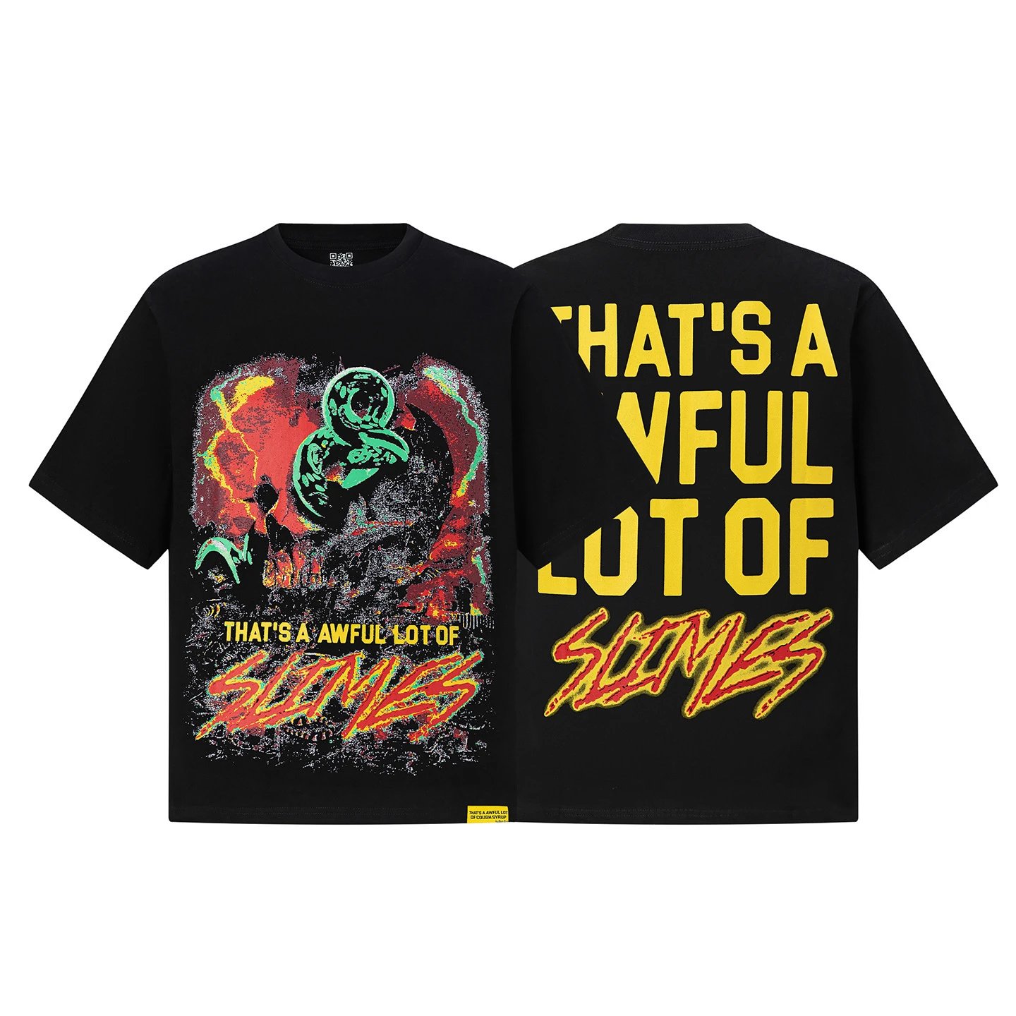 Design That's A Awful Lot Of Cough Syrup Surf Shop White Graphic T-Shirt T-Shirts - 13
