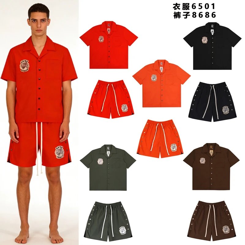 Design Saint Vanity Utility Shirt and Shorts Set Gray Sets - 5