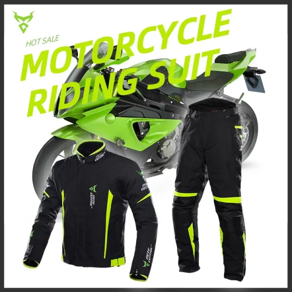 Design Moto Centric Racing Jacket Black Neon Green Jacket Outerwear.jacket - 3
