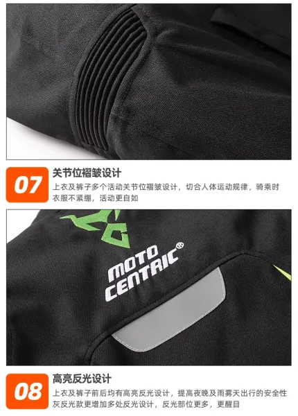 Design Moto Centric Racing Jacket Black Neon Green Jacket Outerwear.jacket - 14
