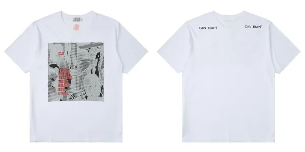 Design CAV EMPT Graphic Print T-Shirt White T-Shirts - 1