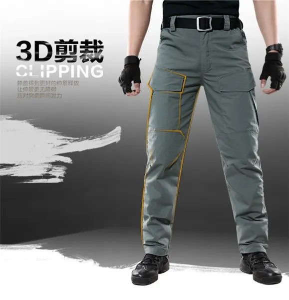 Design Tactical Cargo Pants Gray - 10
