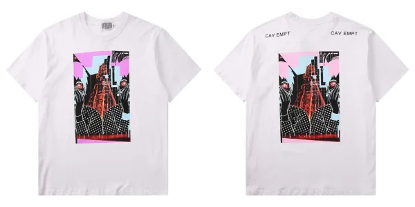 Design CAV EMPT Graphic Print T-Shirt White T-Shirts - 1