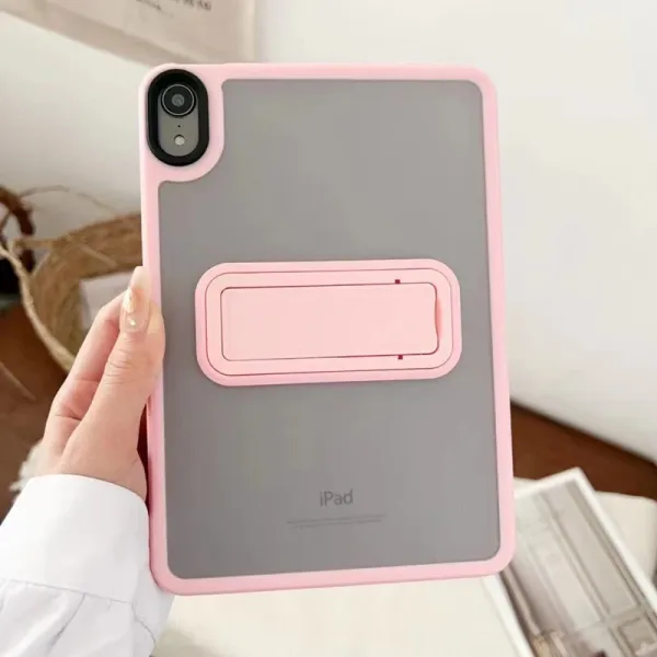 Apple iPad Case with Stand Pink and Gray Phone Accessories - 1