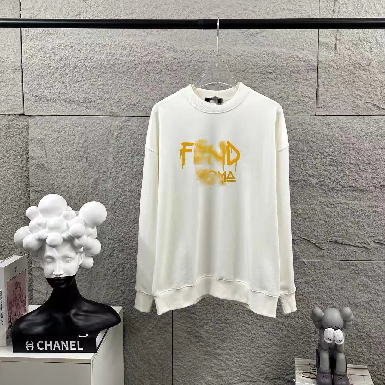 Fendi Teddy Bear Print Black Hoodie - 17