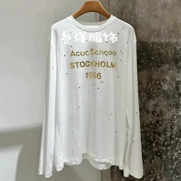 Acne Studios Stockholm 1996 Long Sleeve T-Shirt White - 1