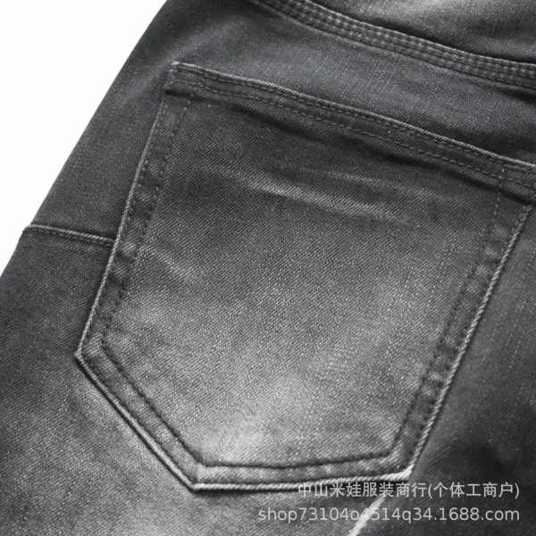 Design Splatter Print Flared Jeans Black - 16