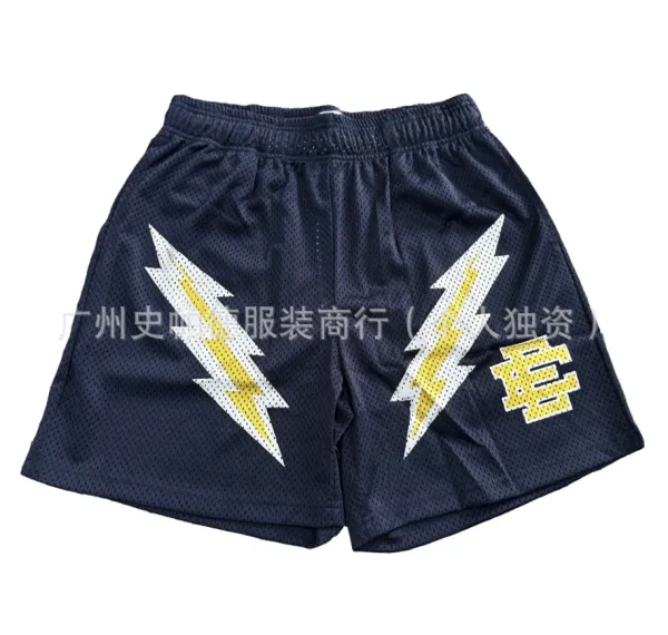 Design Lightning Bolt Mesh Shorts Navy - 1