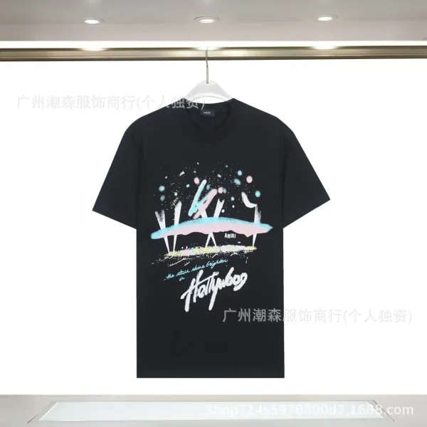Amiri Hollywood Graphic Print Black T-Shirt - 1