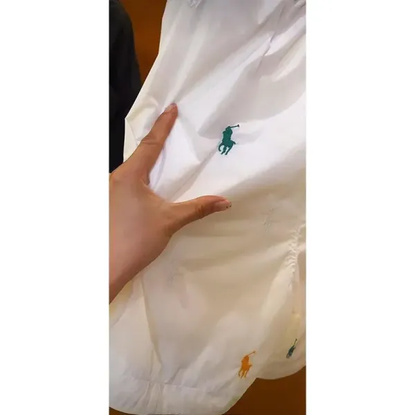 Polo Ralph Lauren Multi-Logo Embroidered White Shorts - 4