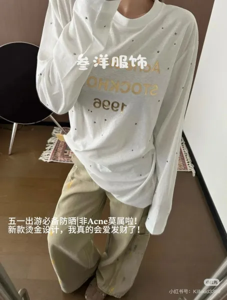 Acne Studios Stockholm 1996 Long Sleeve T-Shirt White - 28