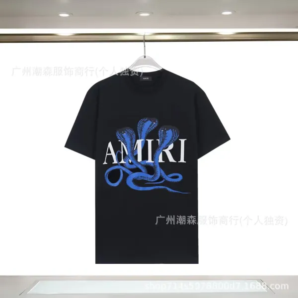 Amiri Snake Logo Graphic T-Shirt Black - 1