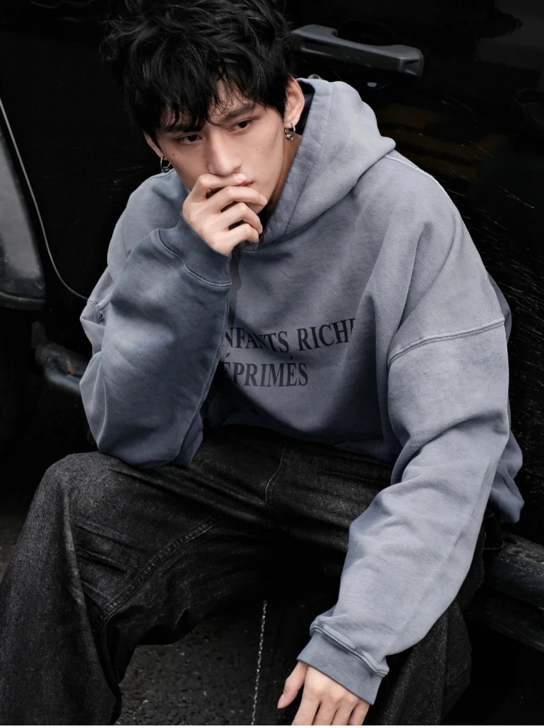 Enfants Riches Déprimés Oversized Hoodie Black - 23