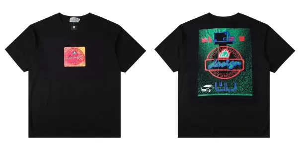 Design Graphic Print Black T-Shirt - 1