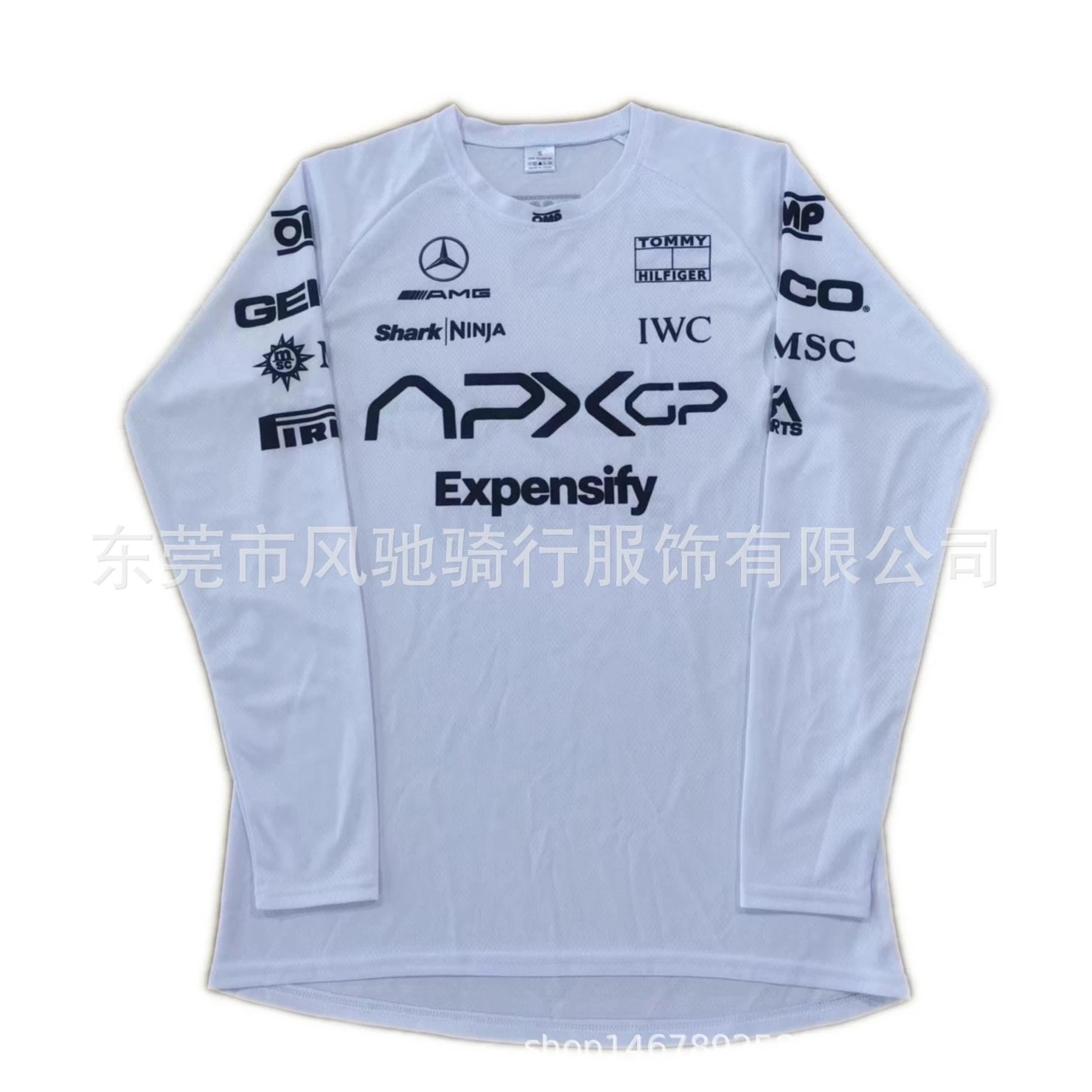 Design OMP Base Layer White Racing Compression Shirt Base Layer - 10