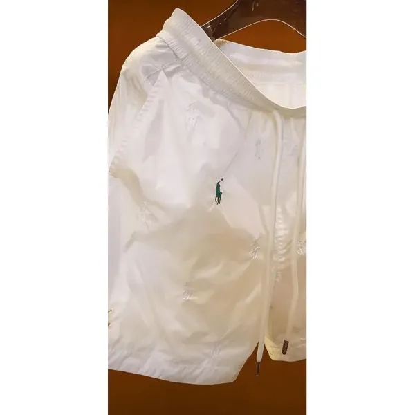 Polo Ralph Lauren Multi-Logo Embroidered White Shorts - 5