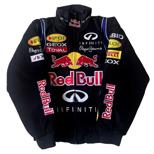 Design Red Bull Racing x Infiniti x Pepe Jeans Team Jacket Blue Outerwear - 23