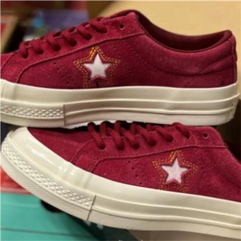 Converse One Star Black Suede Sneakers - 6