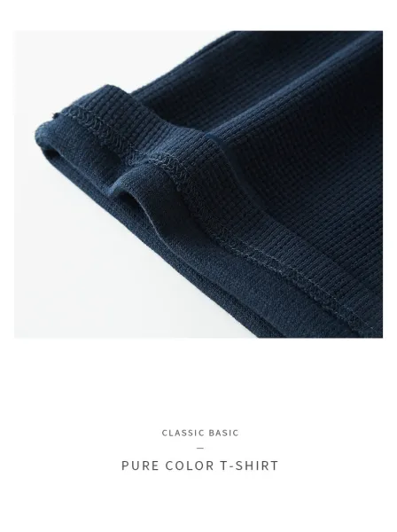 Design Ribbed Crewneck T-Shirt Gray - 19