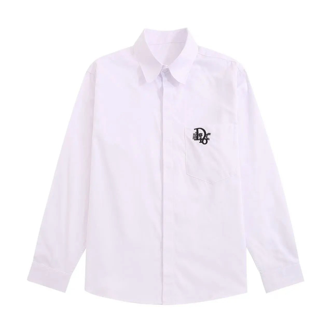 Dior Oblique Print Shirt Black and White - 7