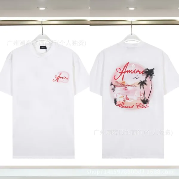 Amiri Resort Club Graphic Print White T-Shirt - 1
