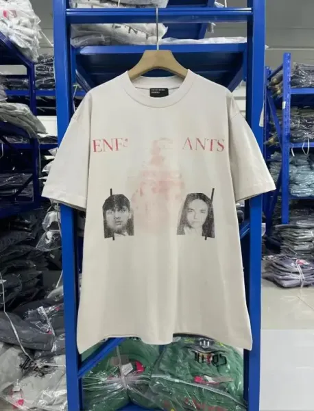 Enfants Riches Déprimés ENF° ANTS Graphic Print T-Shirt Beige - 1