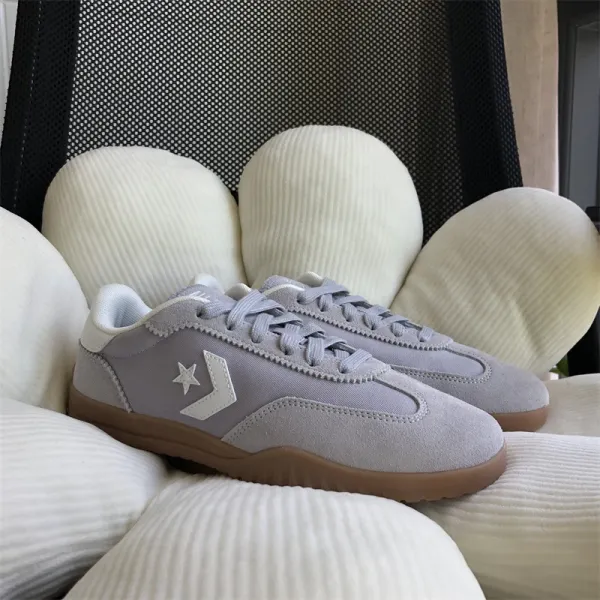 Converse One Star Low Gray Suede Sneakers - 1