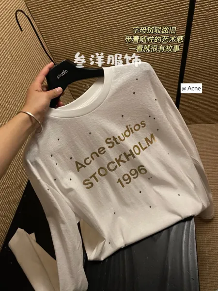 Acne Studios Stockholm 1996 Long Sleeve T-Shirt White - 11
