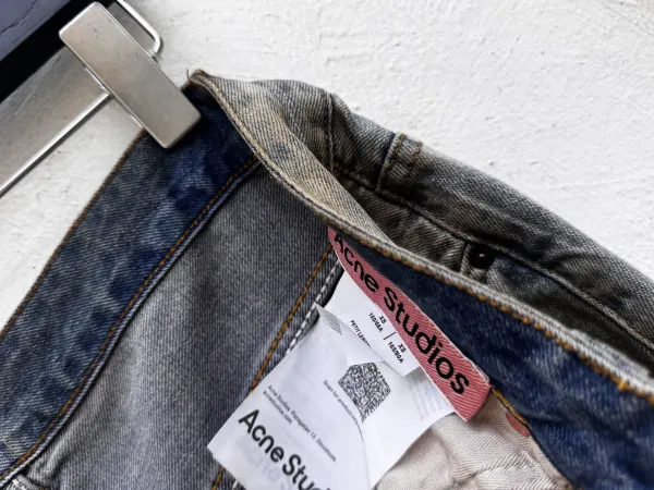 Acne Studios Distressed Black Denim Jeans - 3