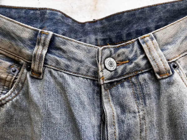 Acne Studios Distressed Black Denim Jeans - 4